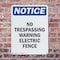 Signmission No Trespassing Warning Electric Fence OSHA Notice Sign, Plastic, 7in W x 10in L, 2PK OS-2PACK-NS-P-710-V-14997 - alternate 3